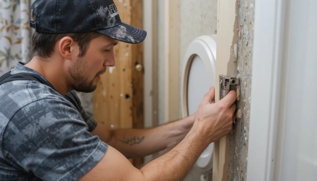 Toilet Door Frame Repair & Replacement